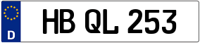 Trailer License Plate